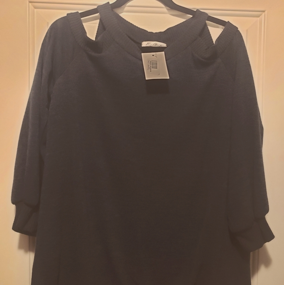 Rae Mode Cold Shoulder Sweater